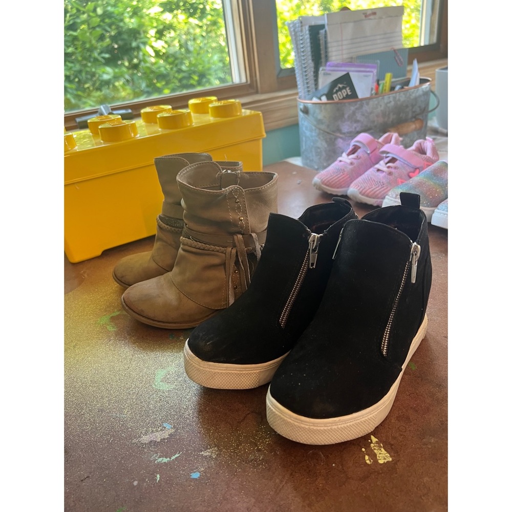 Girls shoes size 12! Both pairs